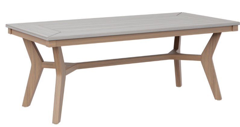 Berlin Gardens Mayhew Rectangle Coffee Table (Natural Finish)